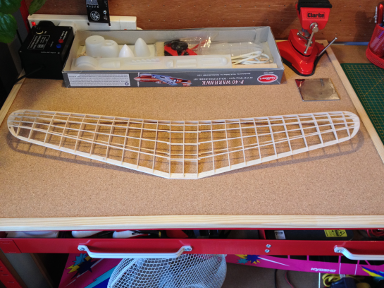 Guillows P40 Completed Wing Guillows P40 Completed Wing