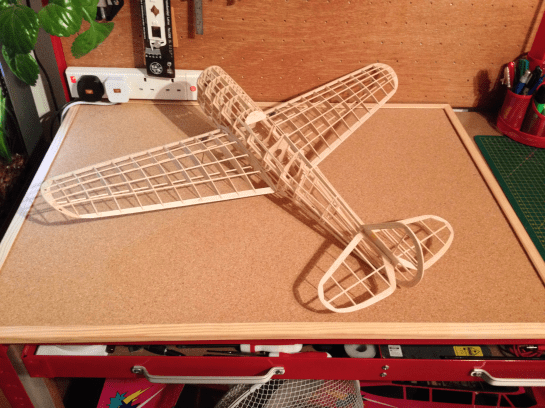 Guillows P40 Dry Assembly Rear Guillows P40 (K2) Dry Assembly