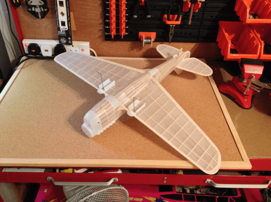 Guillows P40 Detailing Parts Attached