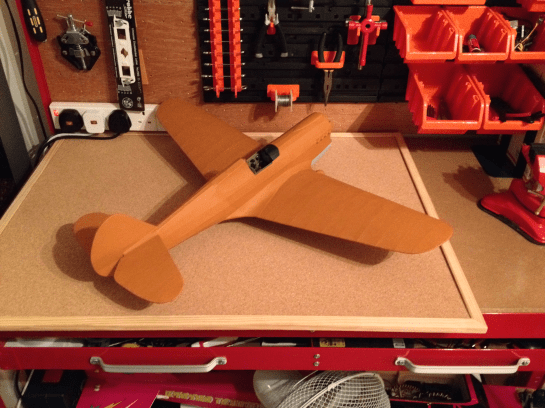 Guillows P40 Base Coat Applied